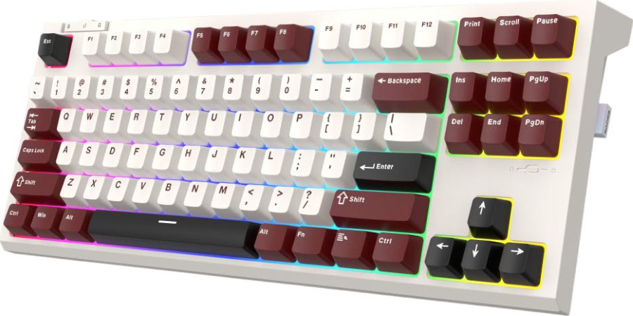 SADES/GAMING KEYBOARD BATE WOLF 87 RED MK87 – foto 3