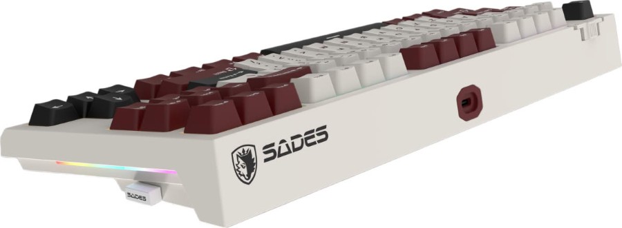 SADES/GAMING KEYBOARD BATE WOLF 87 RED MK87 – foto 2