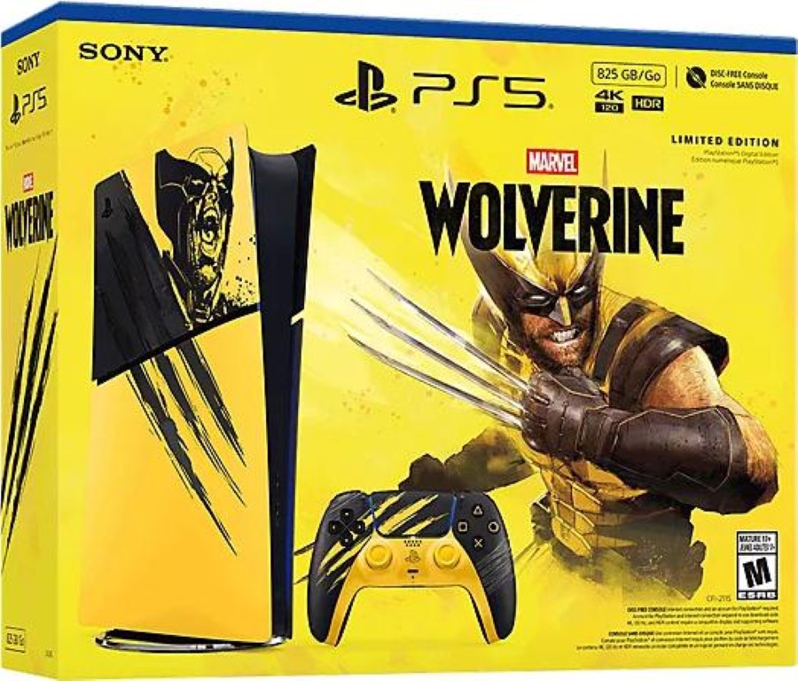 CONSOLA PS5 EDICION DIGITAL 825GB LIMITED EDITION MARVEL´S WOLVERINE/PS5 – foto 1
