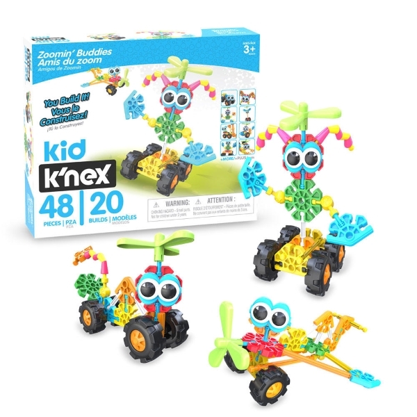 K NEX KID BUILDING SET ZOOMIN BUDDIES 20 EN 1 48 PZ BFKN85053/TOYS