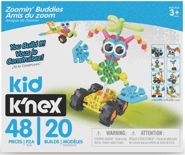 K NEX KID BUILDING SET ZOOMIN BUDDIES 20 EN 1 48 PZ BFKN85053/TOYS