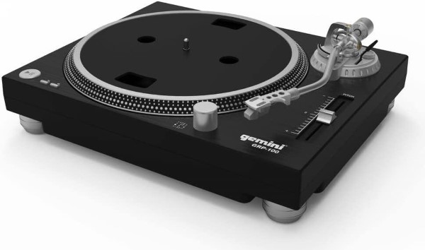 GEMINI/TURNTABLE USB 2 SPEEDS 33/45 GRP-100 BLACK