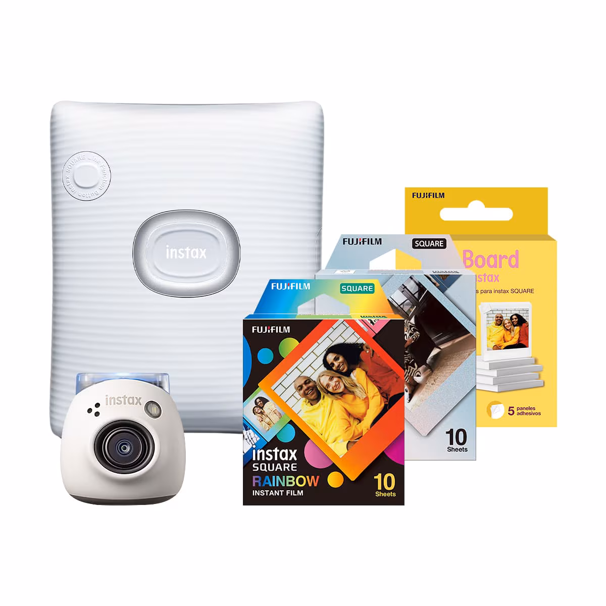 FUJIFILM/COMBO CAMARA INSTAX PAL BLANCA + IMPRESORA INSTAX SQUARE LINK 5103
