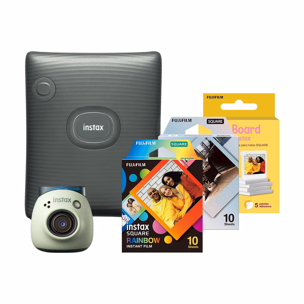 FUJIFILM/COMBO CAMARA INSTAX PAL VERDE + IMPRESORA INSTAX SQUARE LINK 5110