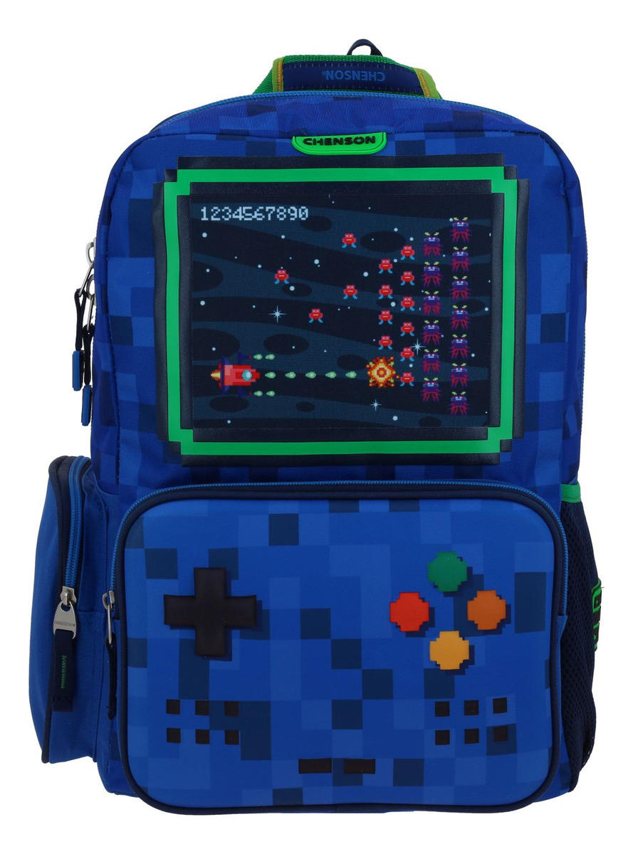 BOLSO CHENSON VIDEOJUEGO RETRO AZUL CO70335-9 31621