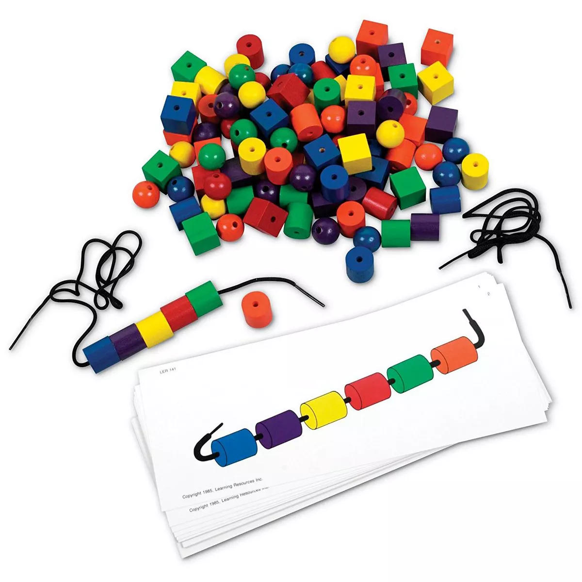 JUEGO EDUCATIVO BEADS - PATTERN CARD SET 130PC LER0139/TOYS