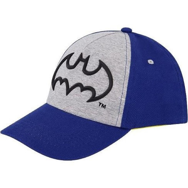 GORRA BATMAN SILUETA AZUL/GRIS