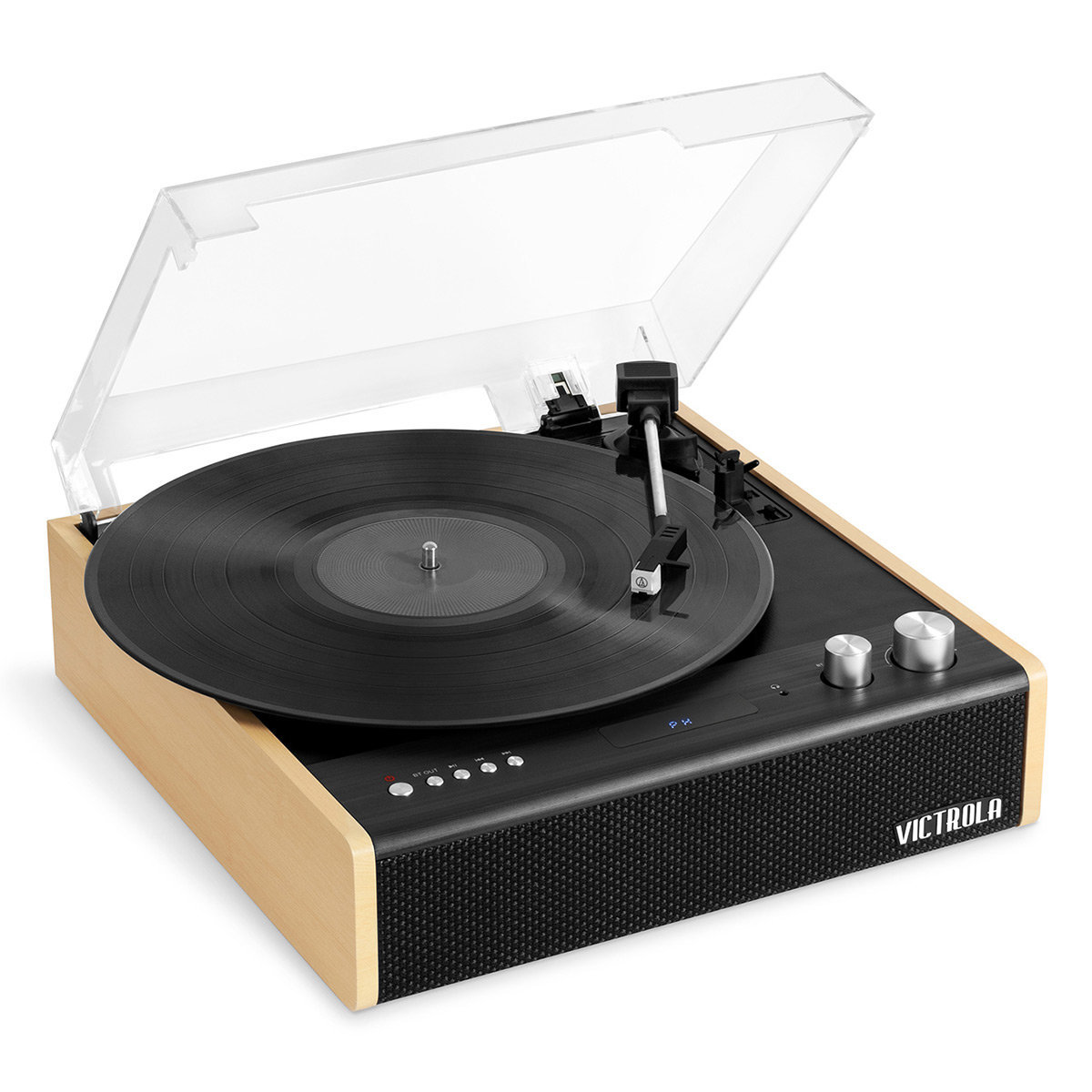 VICTROLA/TURNTABLE EASTWOOD DUAL BLUETOOTH SPEAKERS BLACK/BROWN – foto 6