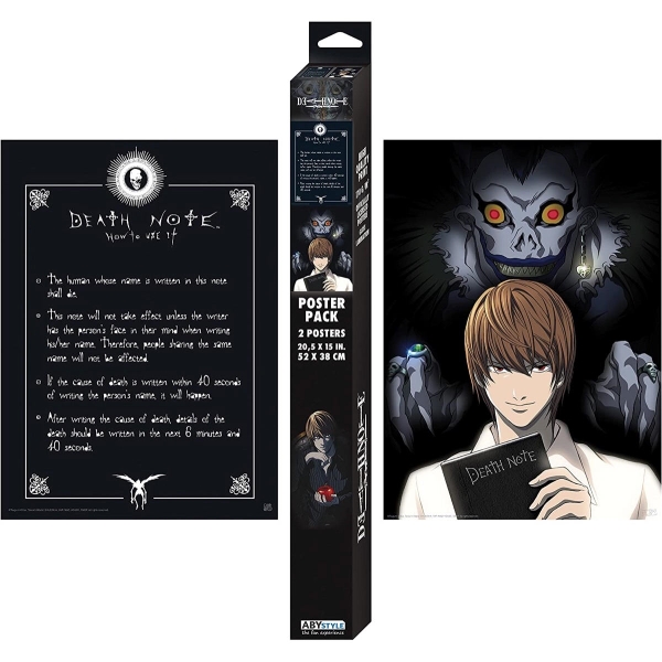 POSTER DEATH NOTE LIGHT & DEATH NOTE ABYDCO862_US