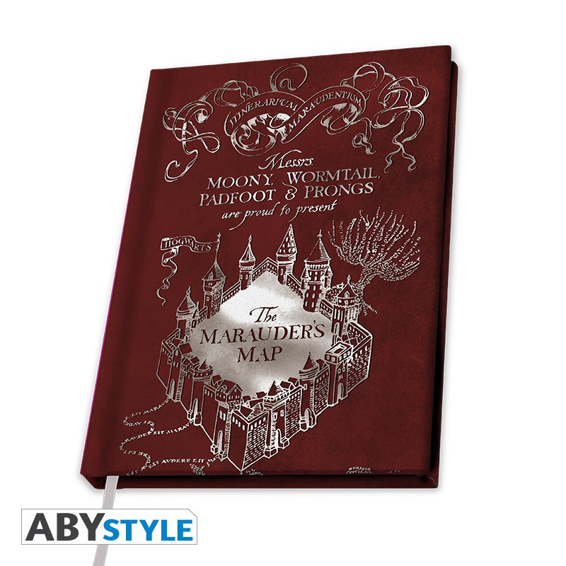 LIBRETA HARRY POTTER MARAUDERS MAP A5 ABYNOT036