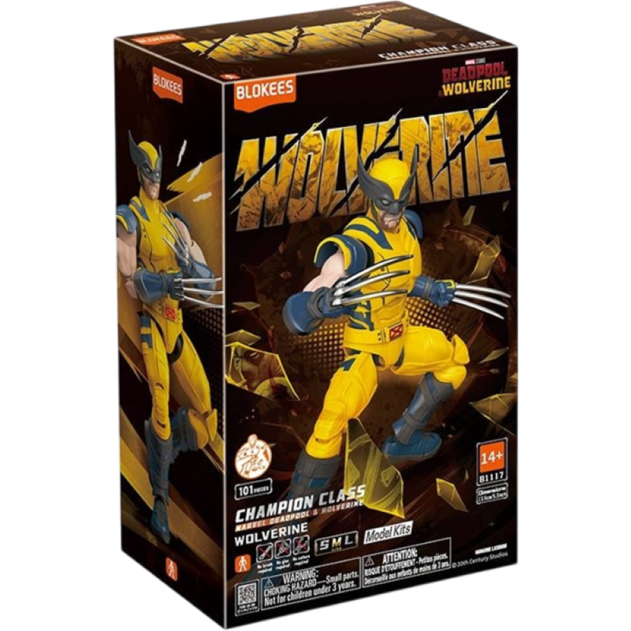 FIGURA BLOKEES MARVEL DEADPOOL WOLVERINE WOLVERINE BLK81117/TOYS