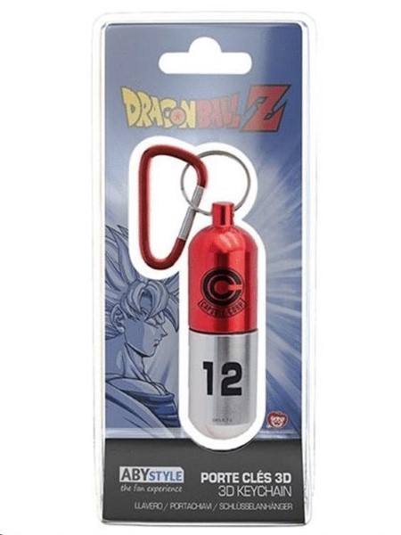 KEYCHAIN DRAGON BALL Z RED CAPSULE CORP