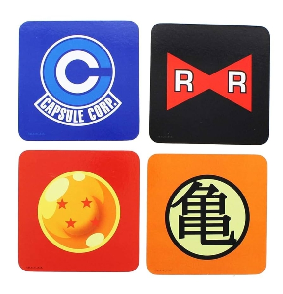 PORTAVASOS DRAGON BALL 4 PCS SET ABYCOS003_US