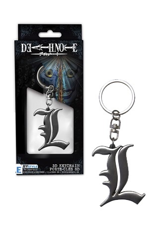 KEYCHAIN DEATH NOTE L 3D ABYKEY194