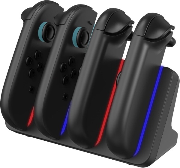 SWITCH 2 BASE DE CARGA PARA 4 JOY-CON (SURGE) – foto 2