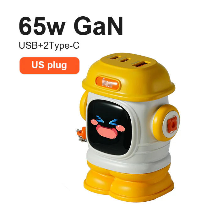 DIVOOM/CARGADOR DIPOW-65 YELLOW