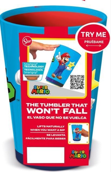 VASO ANTIVUELCO SUPER MARIO FUN 470ML 21479