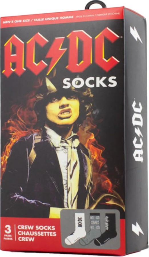 MEDIAS PERRIS AC/DC CREW SOCKS 3 PCS PEIC10154