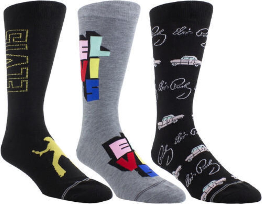 MEDIAS PERRIS ELVIS PRESLEY ASSORTED STYLES 3PCS PEIC14619