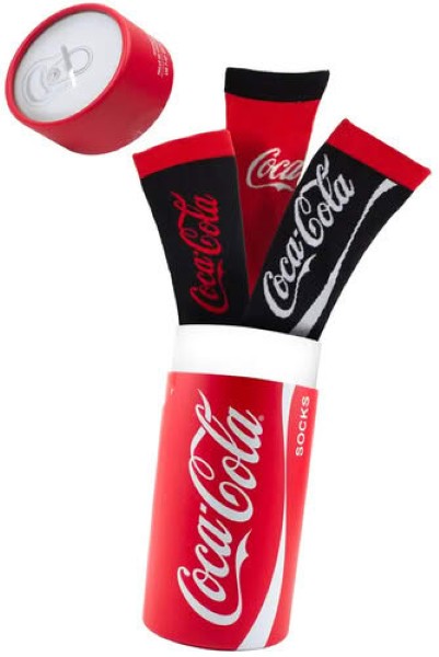 MEDIAS PERRIS COCA COLA SOCKS GIFT TUBE 3 PCS PEIC17139 – foto 1