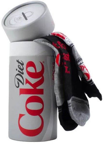 MEDIAS PERRIS DIET COKE SOCKS GIFT TUBE 3 PCS PEIC17153 – foto 1