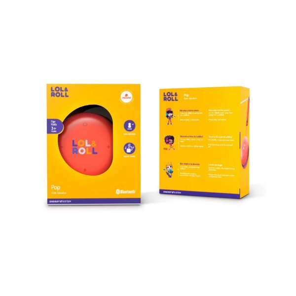 ENERGY SISTEM/PARLANTE BLUETOOTH LOL & ROLL POP KIDS ORANGE
