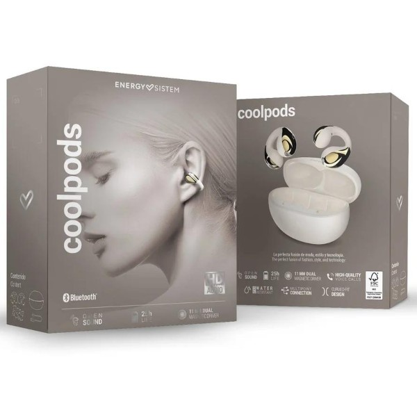 ENERGY SISTEM/AUDIFONO EARPHONES COOLPODS BLUETOOTH CREAM – foto 1