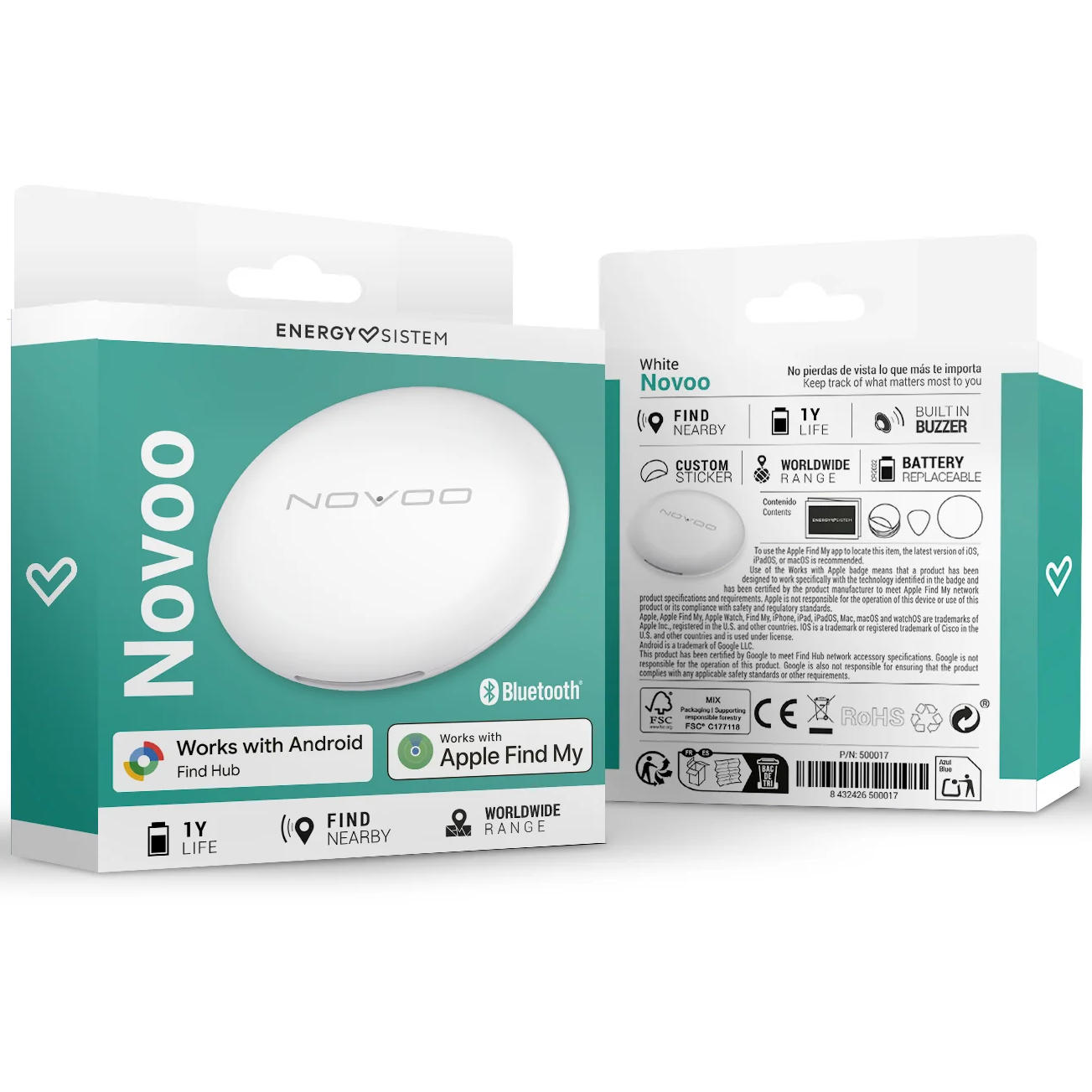 ENERGY SISTEM/FIND NEARBY NOVOO BLUETOOTH WHITE – foto 3