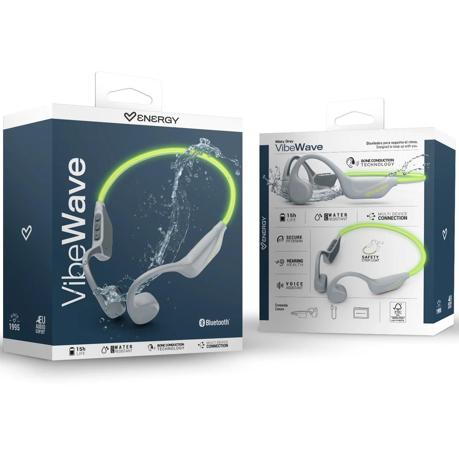 ENERGY SISTEM/AUDIFONO PASTILLA VIBEWAVE BLUETOOTH MISTY GREY – foto 3