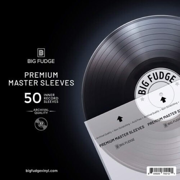 BIG FUDGE/PROTECTIVE PREMIUM MASTER RECORD SLEEVES 12" CLEAR 50 SLEEVES BFUG02121 – foto 1