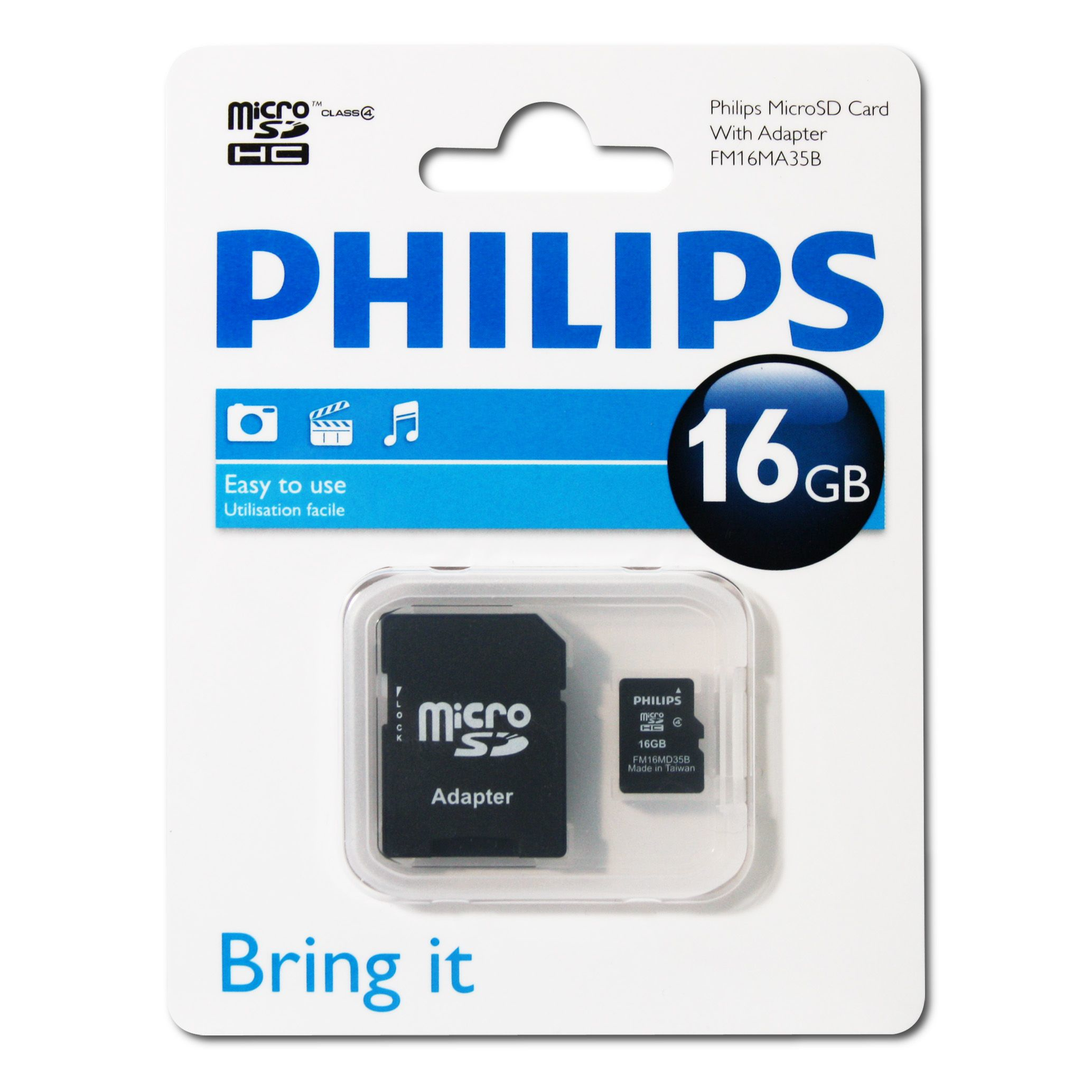 PHILIPS/MICRO SD CARD WITH ADAPTER 16GB