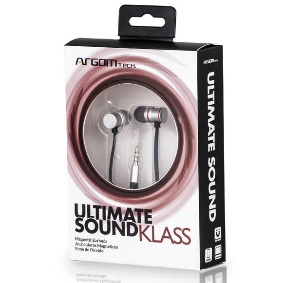 ARGOM/AUDIFONO EAR-BUDS ULIMATE SOUND KLASS SILVER