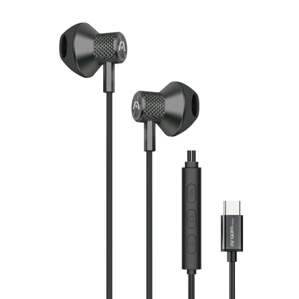 ARGOM/AUDIFONO EARBUDS ULTIMATE SOUND AURA TYPE-C BLACK