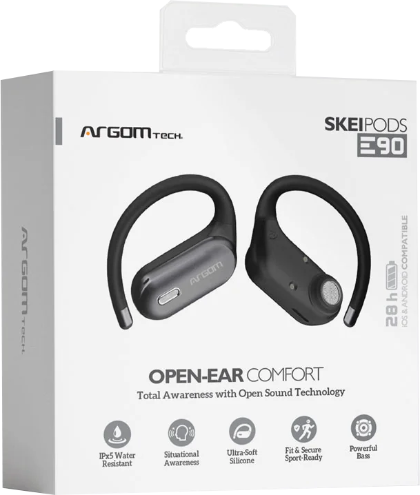 ARGOM/AUDIFONO OPEN-EAR COMFORT SKEIPODS E90 BLACK 9037