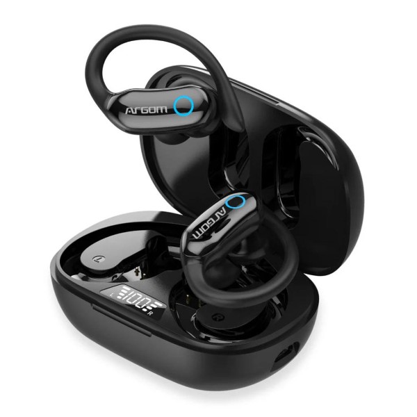 ARGOM/AUDIFONO EARBUDS ACTIVE WIRELESS SPORT E95 BLACK