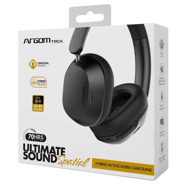 ARGOM/AUDIFONO DIADEMA INALAMBRICO SOUND SPATIAL HYBRID 9280