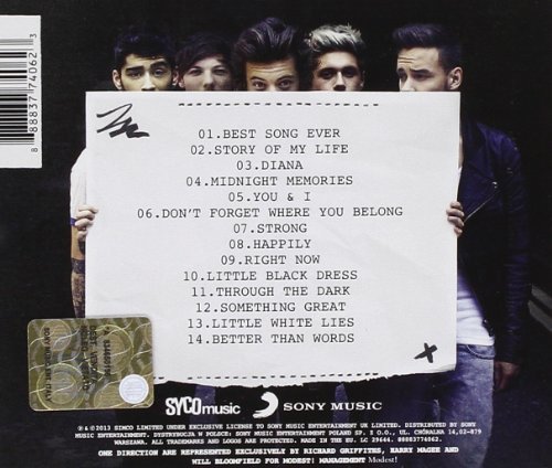 ONE DIRECTION/MIDNIGHT MEMORIES (CD) – foto 2