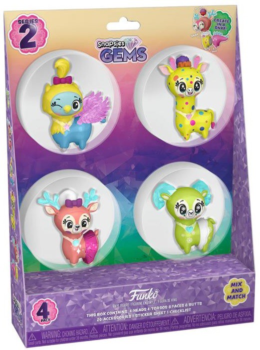 FUNKO SNAPSIES GEMS SERIES 2 4 PK (SPRING) 8308/TOYS