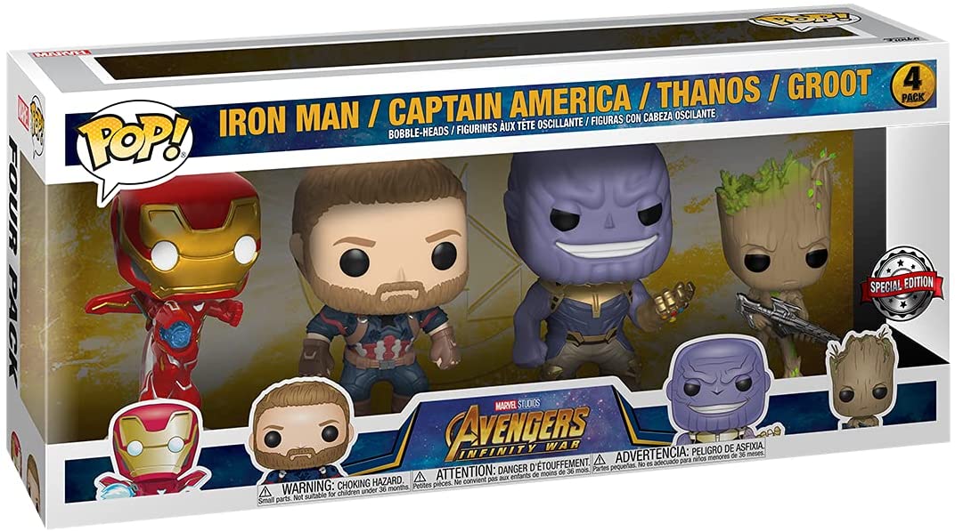 POP PACK MARVEL AVENGERS INFINITY WAR SPECIAL EDITION 4PK 8563/TOYS