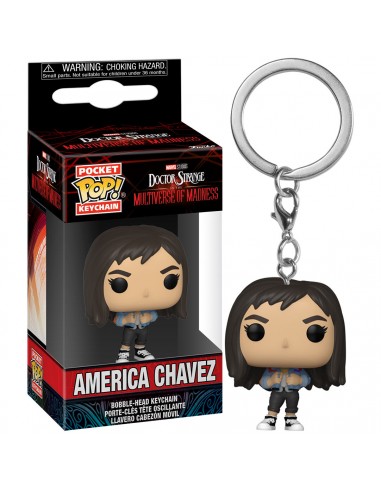 POP KEYCHAIN DR STRANGE M.M. AMERICA CHAVEZ 0913/TOYS