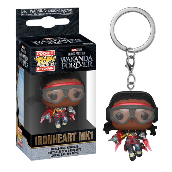 POP KEYCHAIN BLACK PANTHER WAKANDA FOREVER IRONHEART MK1 3935/TOYS