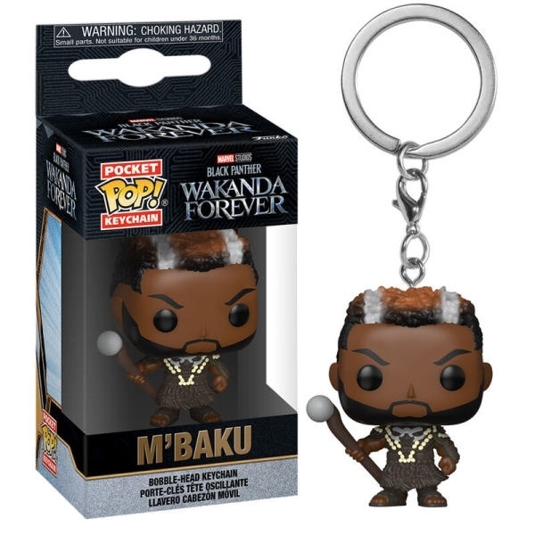 POP KEYCHAIN BLACK PANTHER WAKANDA FOREVER M'BAKU 3936/TOYS