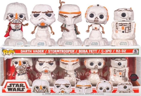 POP PACK HOLIDAY STAR WARS CHRISTMAS SNOWMAN 5PK 6346/TOYS