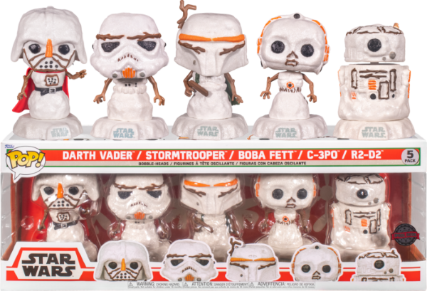 POP PACK HOLIDAY STAR WARS CHRISTMAS SNOWMAN 5PK 6346/TOYS