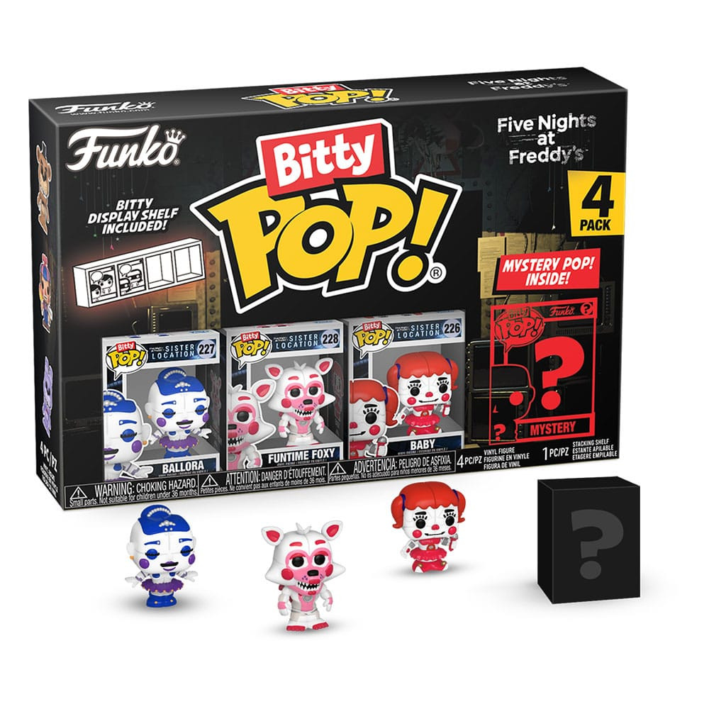 POP BITTY FIVE NIGHTS AT FREDDYS BALLORA 4PK 3044/TOYS