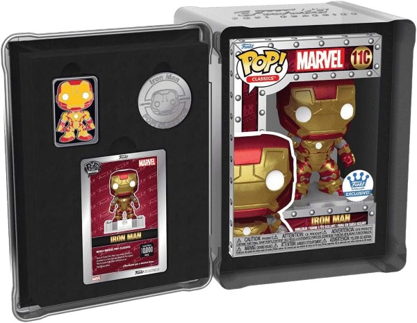 POP MARVEL IRON MAN CLASSIC 25TH ANNIVERSARY (PIN-CERTIFICATE-COIN) 8046/TOYS – foto 2