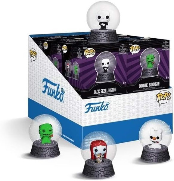 POP MYSTERY MINIS BOX SNOW GLOBES THE NIGHTMARE BEFORE CHRISTMAS 5396/TOYS – foto 1