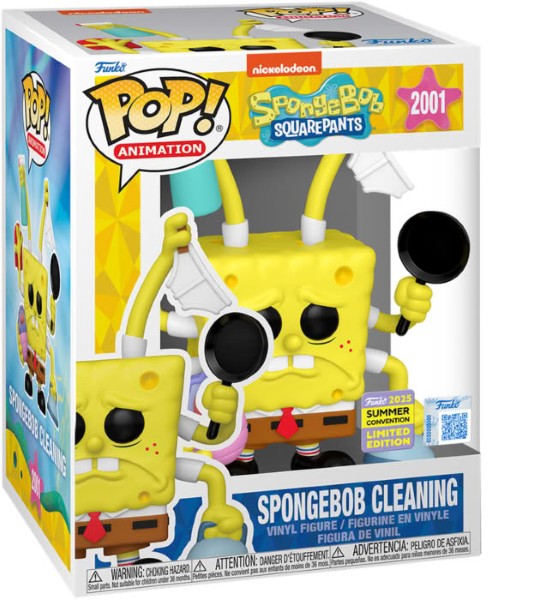 POP 6" SPONGEBOB SPONGEBOB CLEANING 2025 SUMMER CONVENTION 6" 7948/TOYS – foto 1