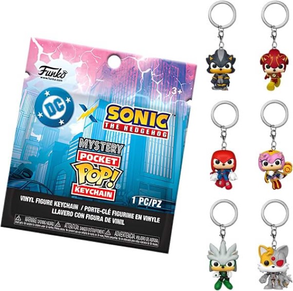 MYSTERY MINIS BAG KEYCHAIN JUSTICE LEAGUE X SONIC THE HEDGEHOG 8912/TOYS – foto 1