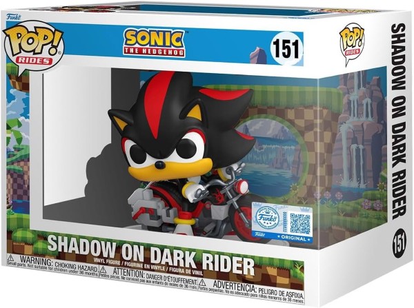 POP RIDES SONIC SHADOW ON DARK RIDER 6" 4111/TOYS – foto 1